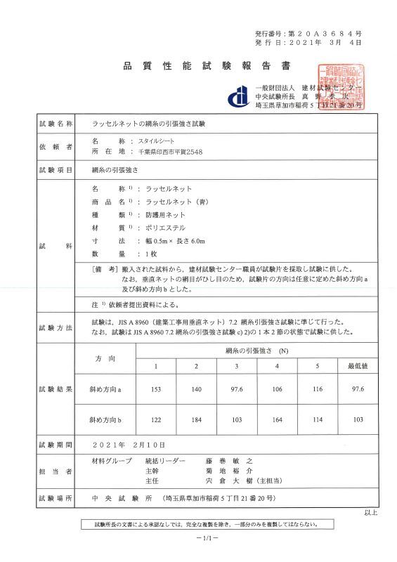 ラッセルネット品質保証